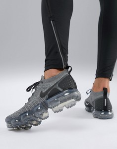 Серые кроссовки Nike Running Air VaporMax Flyknit 2 942842-002 - Серый
