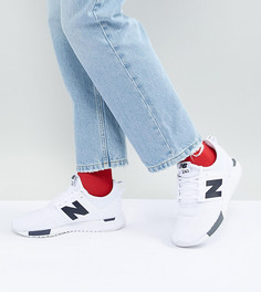 Бело-черные сетчатые кроссовки New Balance 247 - Белый