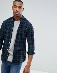 Узкая рубашка в клетку Jack &amp; Jones Originals - Зеленый