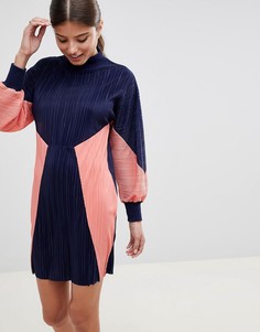 Трикотажное платье в стиле колор блок ASOS DESIGN - Мульти