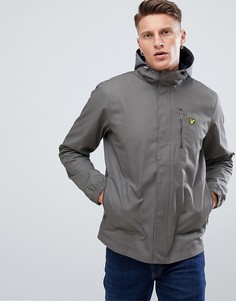 Серая куртка с капюшоном и закругленным краем Lyle &amp; Scott - Серый
