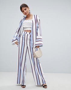 Широкие брюки в полоску Missguided - Мульти