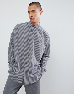 Oversize-рубашка с заниженной линией плеч ASOS DESIGNS - Белый