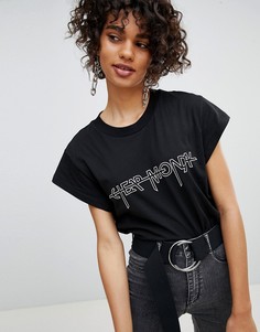 Черная футболка с логотипом Cheap Monday - Черный