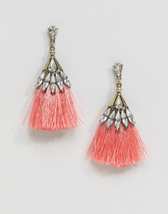 Розовые серьги-кисточки Missguided - Оранжевый