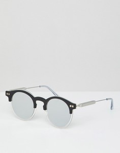 Черные круглые солнцезащитные очки с зеркальными стеклами Spitfire - Черный