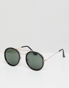Круглые солнцезащитные очки Jack &amp; Jones - Черный