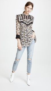 Anna Sui Bloom Silk Tunic