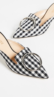 Monse Gingham Mules