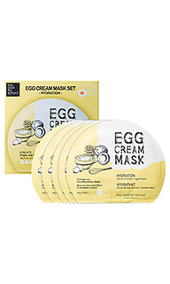 Набор тканевых масок egg cream mask hydration set - Too Cool For School