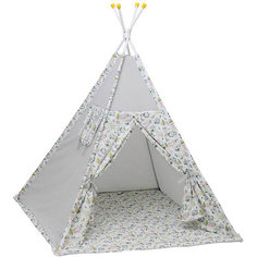 Палатка-вигвам детская Polini Disney "Последний богатырь", лес серый