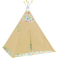 Палатка-вигвам детская Polini Жираф, желтая