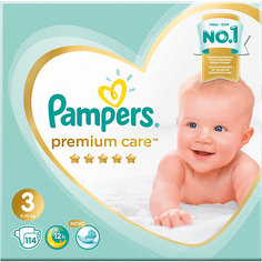 Подгузники Pampers Premium Care 6-10 кг, размер 3, 114 шт.