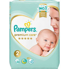 Подгузники Pampers Premium Care 4-8 кг, размер 2, 66 шт.