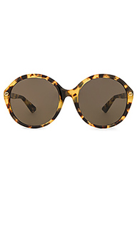 Солнцезащитные очки oversize round acetate - Gucci