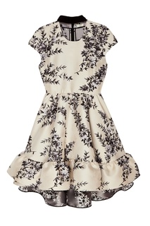 Платье с цветочным принтом Fendi