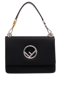 Черная сумка с монограммой Fendi
