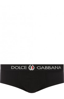 Хлопковые хипсы с широкой резинкой Dolce &amp; Gabbana