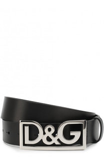 Кожаный ремень с фигурной пряжкой Dolce &amp; Gabbana