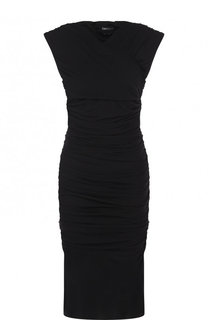 Однотонное приталенное платье из вискозы Tom Ford