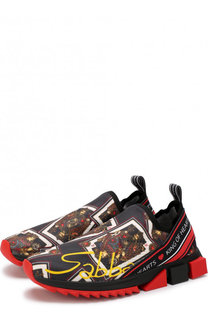 Текстильные кроссовки Sorrento с принтом Dolce &amp; Gabbana