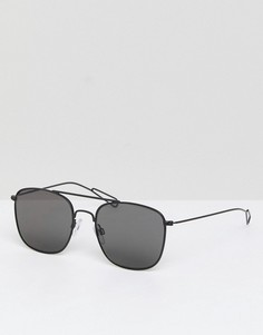 Квадратные солнцезащитные очки Weekday - Черный
