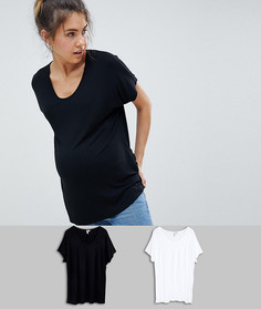Набор из 2 футболок ASOS DESIGN Maternity - Скидка 10 - Мульти