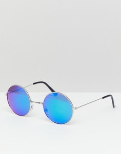 Круглые солнцезащитные очки 7X Classic - Серебряный