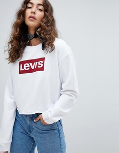 Белый свитшот с необработанным краем и логотипом Levis Sportswear - Белый Levis®