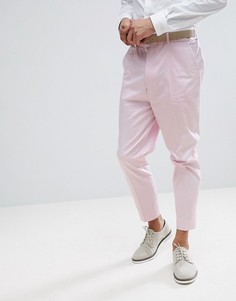 Суженные книзу розовые строгие брюки ASOS Wedding - Розовый