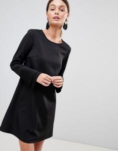 Свободное платье с рукавами клеш Parisian - Черный