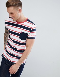 Сине-красная футболка в полоску Jack Wills Cardell - Темно-синий