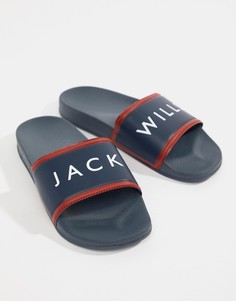 Темно-синие шлепанцы Jack Wills Dunnock - Темно-синий