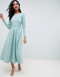 Платье с длинными рукавами Closet London - Зеленый