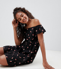 Короткий сарафан-бандо с принтом ASOS DESIGN Tall - Мульти