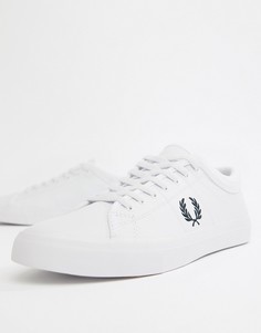 Белые кожаные кроссовки Fred Perry - Белый