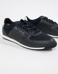 Темно-синие кроссовки BOSS Maze - Темно-синий
