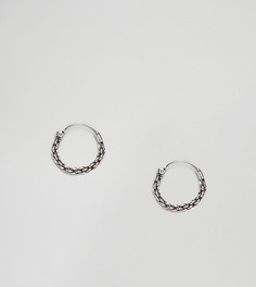 Серебряные серьги-кольца ASOS DESIGN - Серебряный
