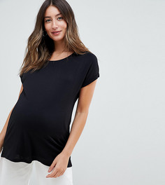 Двухслойная футболка для кормления ASOS DESIGN Maternity - Черный