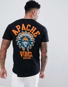 Футболка с принтом на спине Cheats & Thieves - Черный