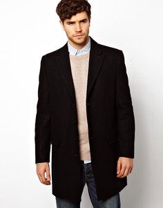 Однобортное пальто River Island - Черный