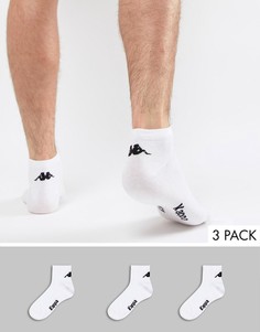 3 пары спортивных носков Kappa - Белый