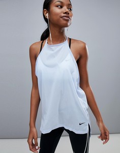 Синий топ Nike Training Flex - Синий