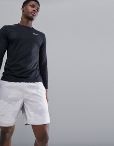 Серые шорты с принтом Nike Running Dry Challenger 899504-027 - 7 дюймов - Серый