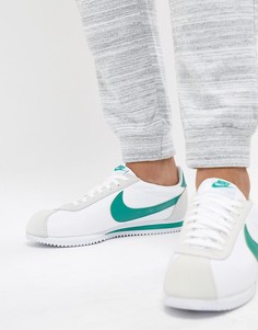 Белые нейлоновые кроссовки Nike Classic Cortez 807472-103 - Белый