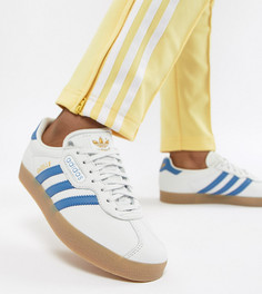 Бело-синие кроссовки adidas Originals Gazelle Super - Черный
