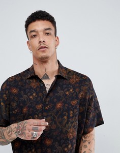 Oversize-рубашка с рукавами летучая мышь ASOS DESIGN - Черный