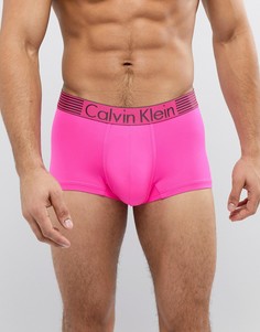 Боксеры-брифы из микрофибры с заниженной талией Calvin Klein Iron Strength - Розовый