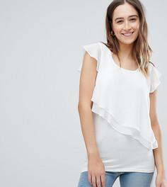 Топ с оборками на рукавах Mamalicious Nursing - Белый Mama.Licious
