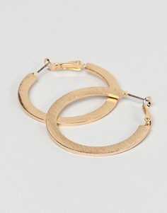 Золотистые серьги-кольца Nylon - Золотой